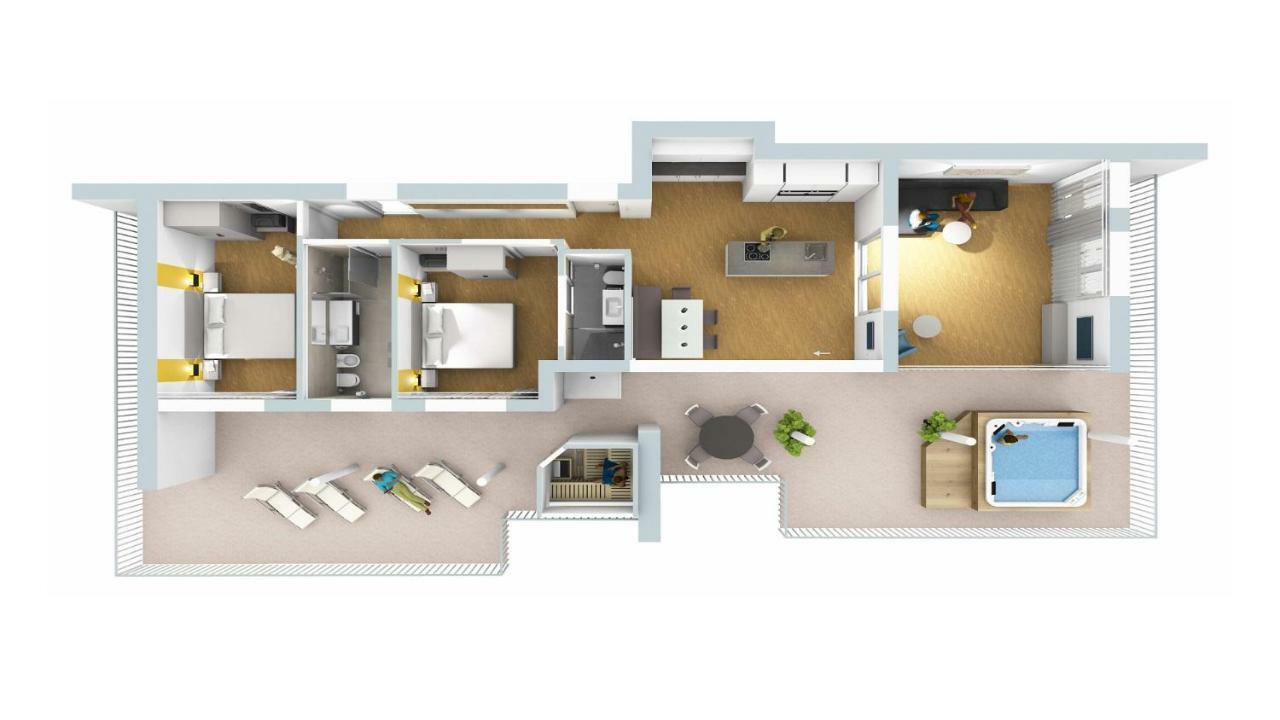 Appartamento Penthouse Skygarden Scena Esterno foto